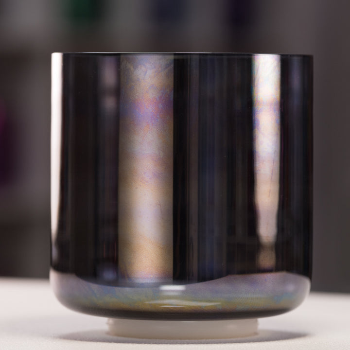 Dark gray crystal singing bowl