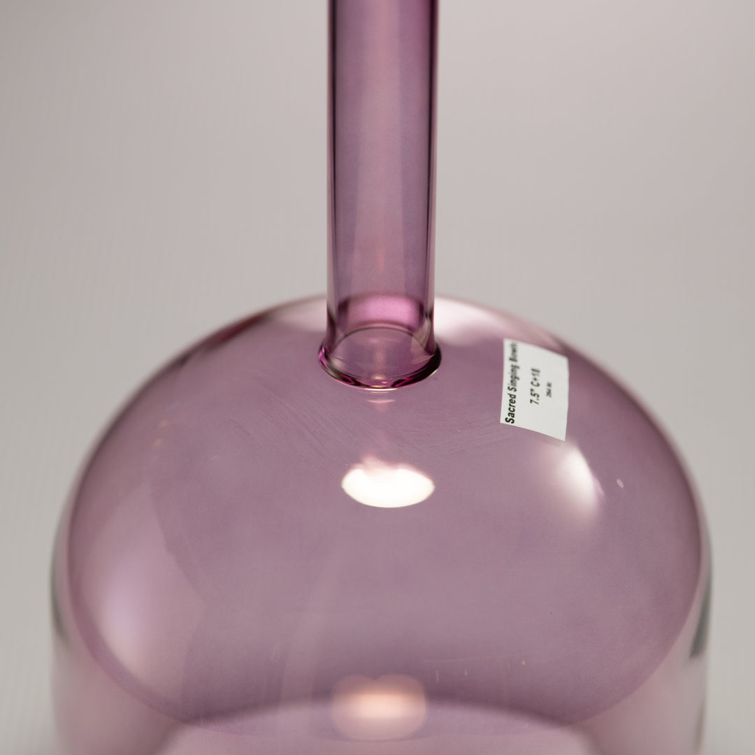 Purple crystal singing bowl