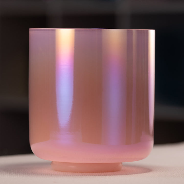 Pink root chakra singing bowl