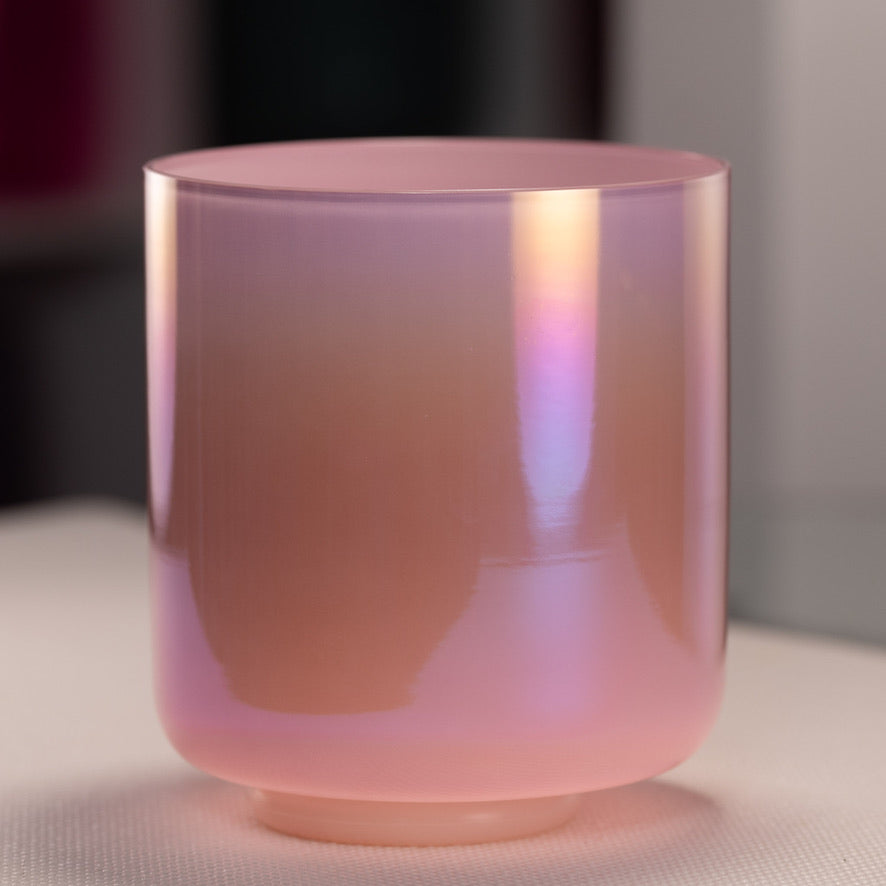 Pink crystal sound bowl