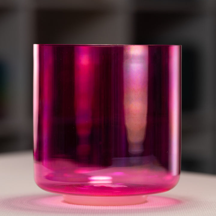 7.5" C+34 Fractal Fuchsia Singing Bowl from Sacred Singing Bowls™