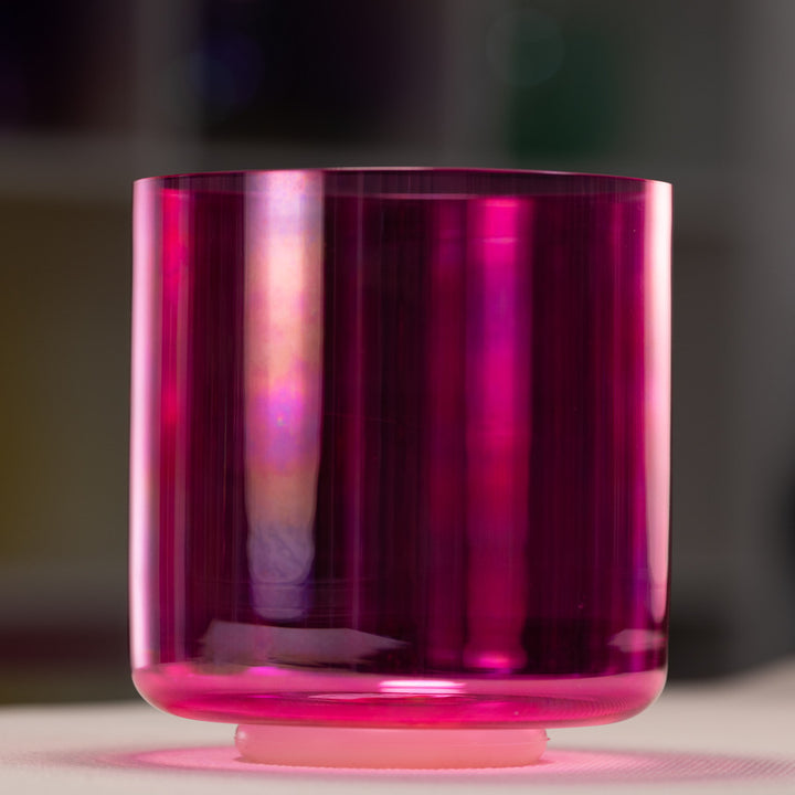 Pink crystal sound bowl