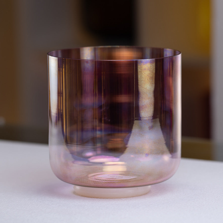 Perfect pitch crystal singing bowl