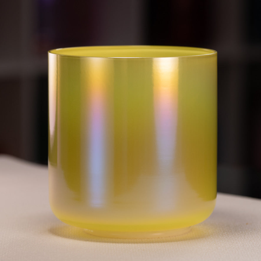 7.5" D#-15 Radiant Sun Crystal Singing Bowl from Bowls of Sound