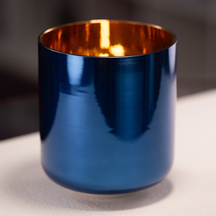 7.5" F-16 Tranquil Sea Crystal Singing Bowl, with 24k Gold inside