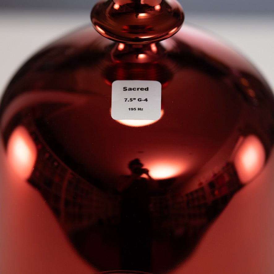 Close Up of a Sacred Singing Bowl product tag
