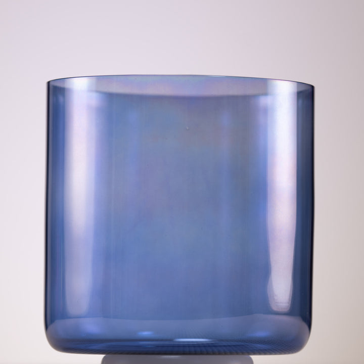 Blue crystal singing bowl