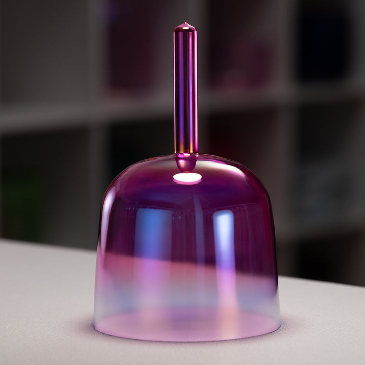 Handheld crystal singing bowl