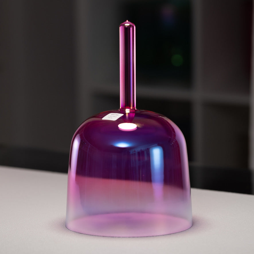 Pink crystal singing bowl