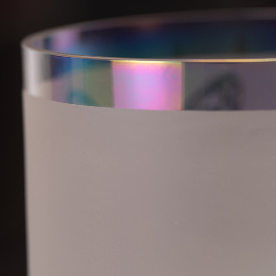 8" F+44 Prismatic Rainbow with Butterflies Crystal Singing Bowl
