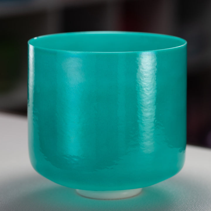 10" F+33 Turquoise Tide Crystal Singing Bowl