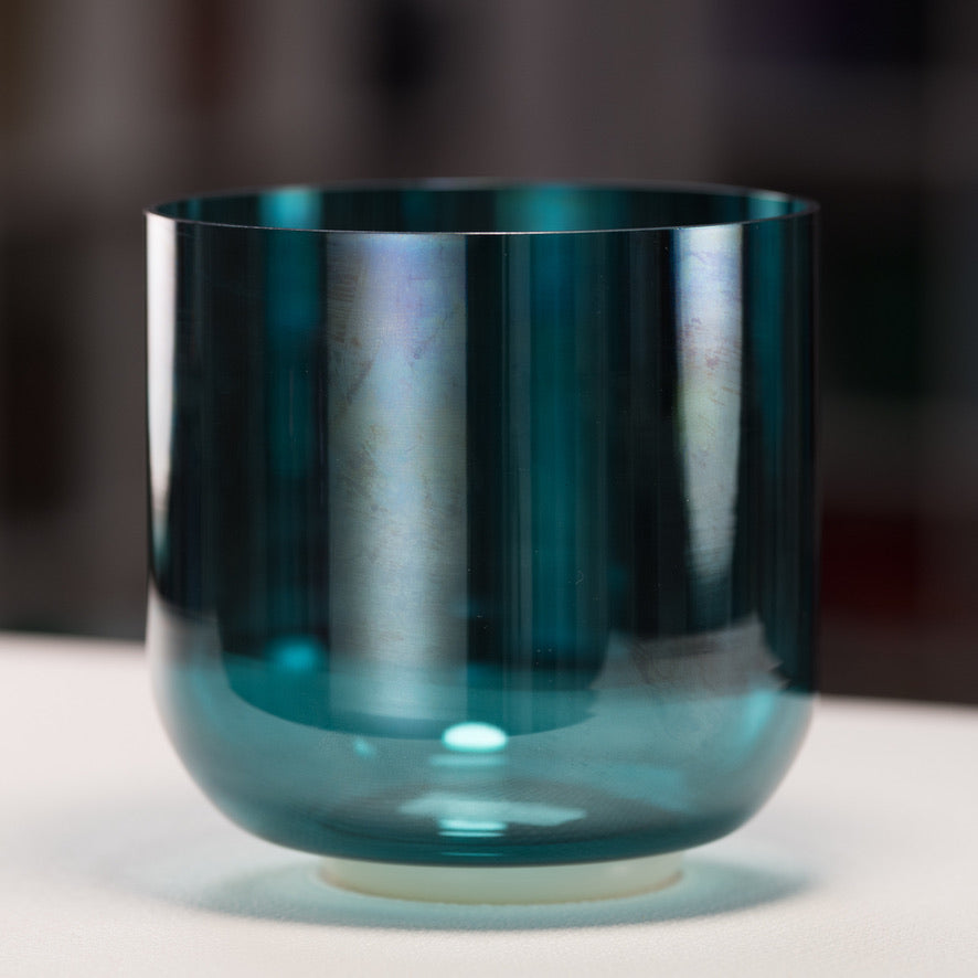 8" D-7 Marine Dream Crystal Singing Bowl, Perfect Pitch
