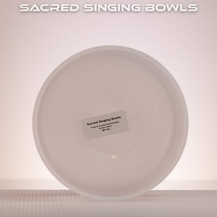 7" B-10 Frosted Singing Bowl