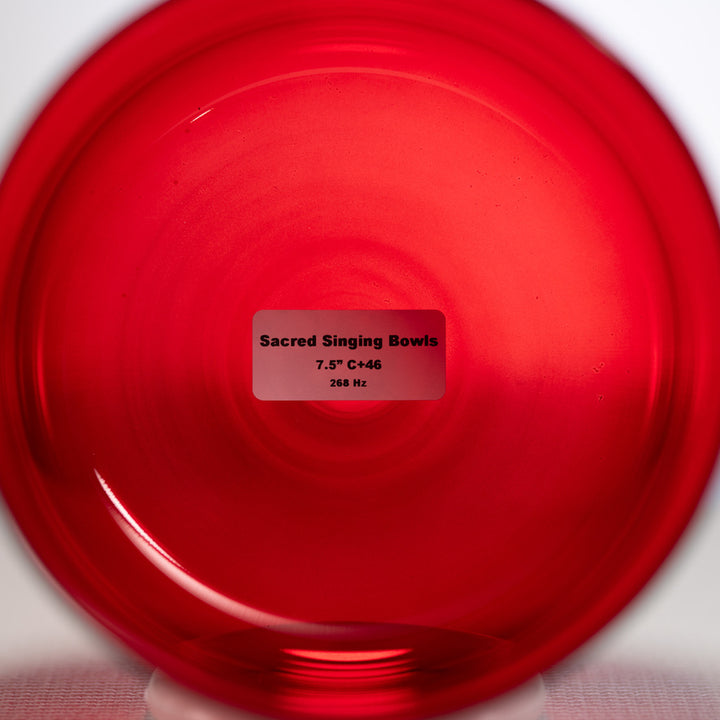 7.5" C+46 Ruby Ray Crystal Singing Bowl