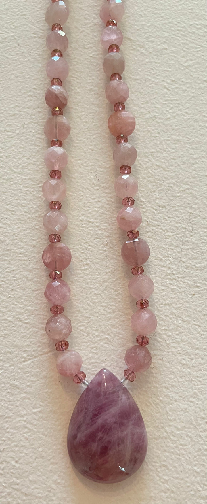 Madagascar Rose Quartz Necklace, Short