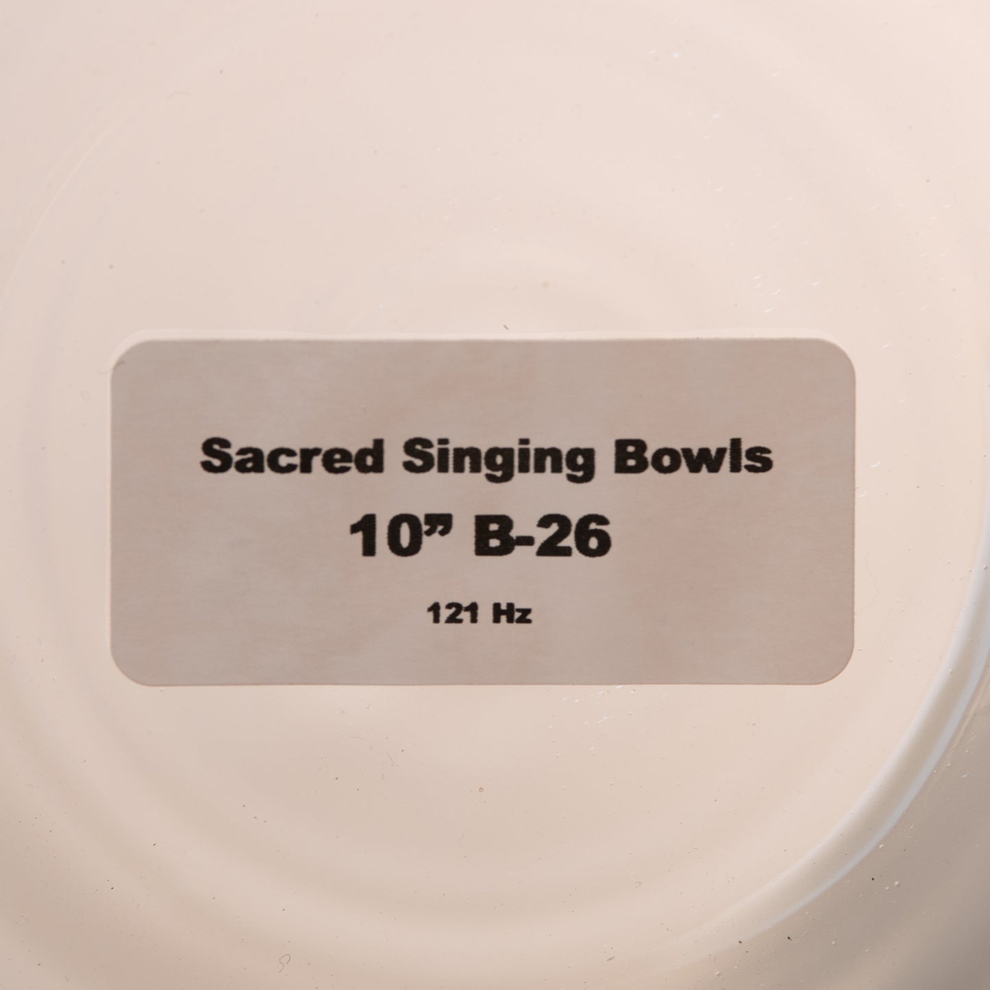 10" B-26 Orange Topaz Color Crystal Singing Bowl, Sacred Singing Bowls