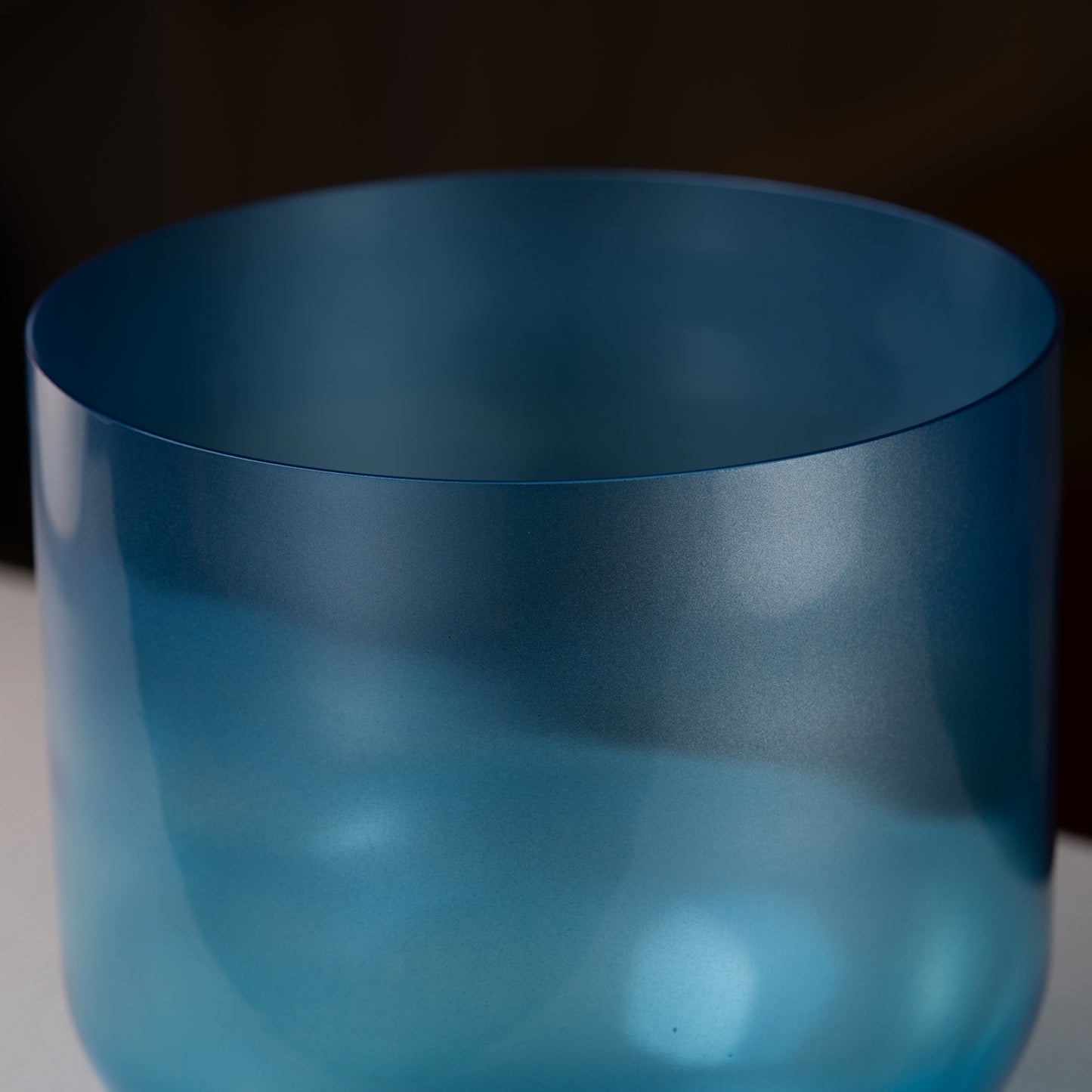 10" A#+7 Blue Fluorite Color Crystal Singing Bowl, Perfect Pitch, Sacred Singing Bowls