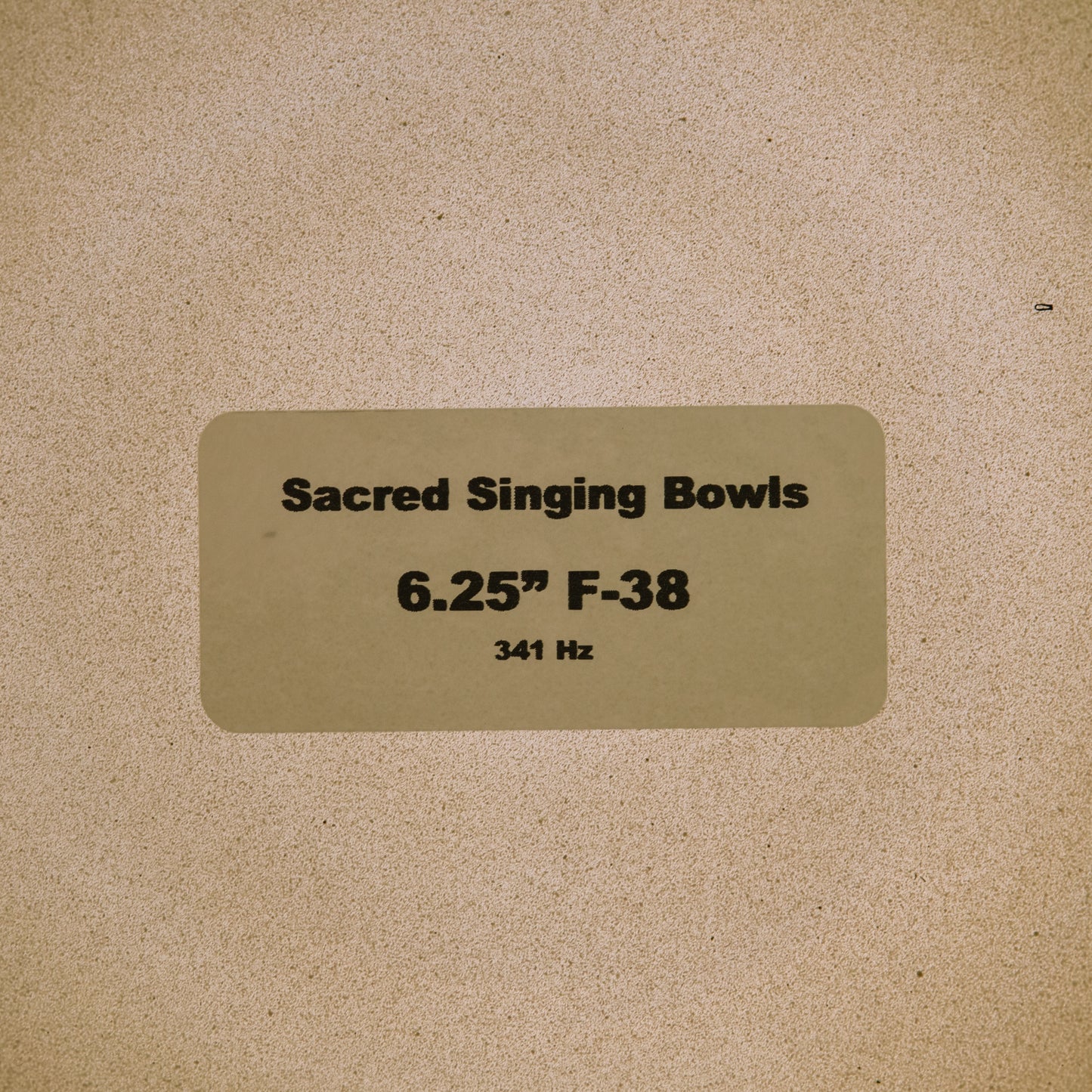 6.25" F-38 Moldavite Color Crystal Singing Bowl, Prismatic, Sacred Singing Bowls