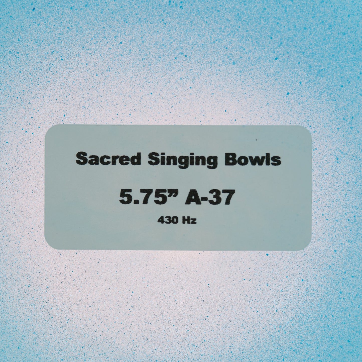 5.75" A-37 Blue Green Tourmaline Color Crystal Singing Bowl, Sacred Singing Bowls