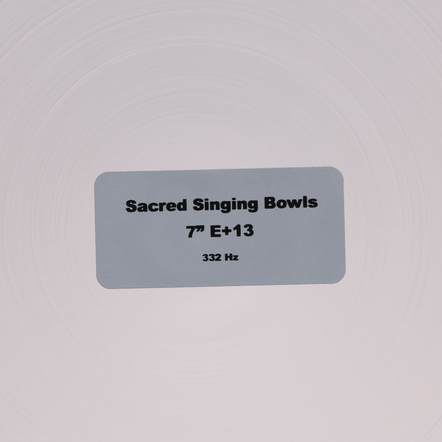 7" E+13 Clear Quartz Crystal Singing Bowl, Sacred Singing Bowls