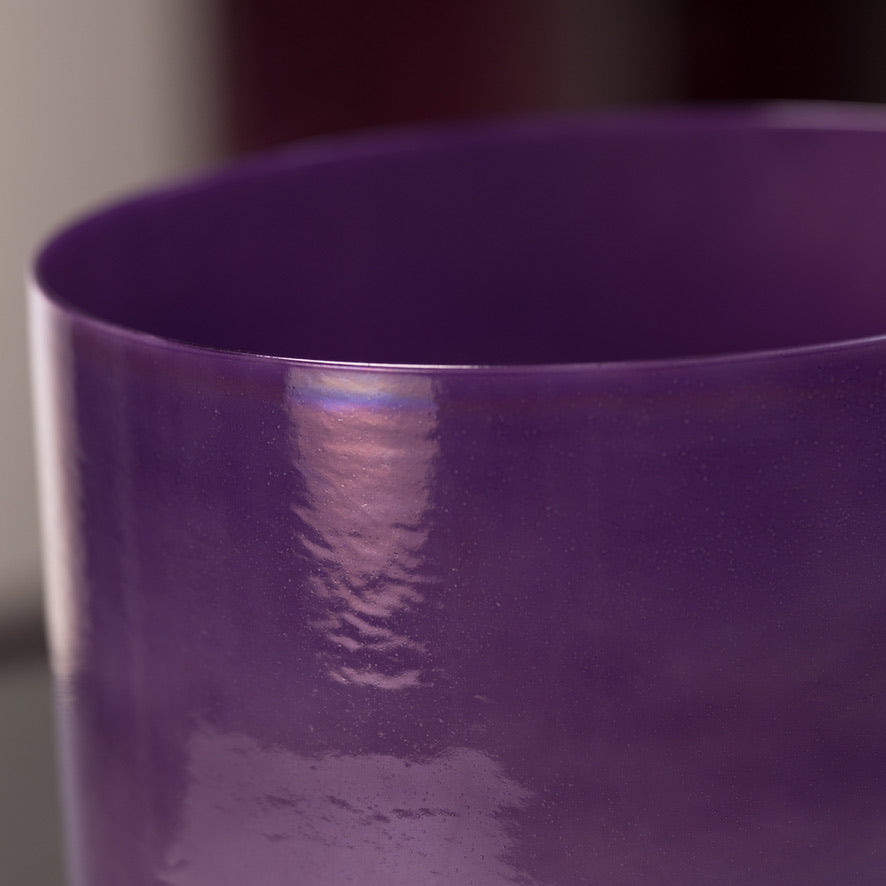 11" D-27 Lilac Blossom Crystal Singing Bowl