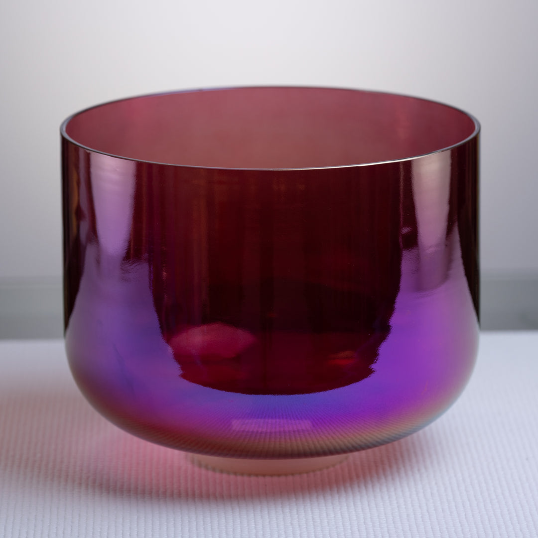 11" G+8 Healing Violet Flame Crystal Singing Bowl