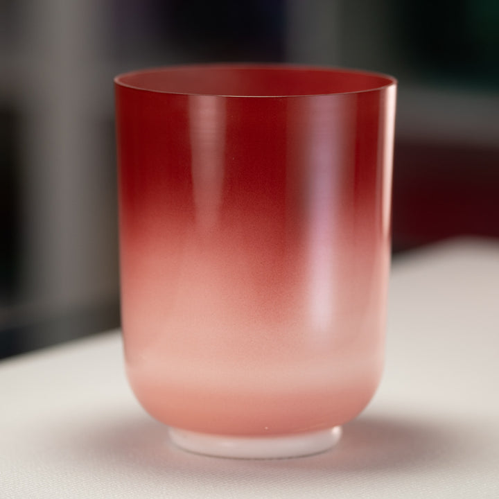 7" D-37 Crimson Dawn Crystal Singing Bowl