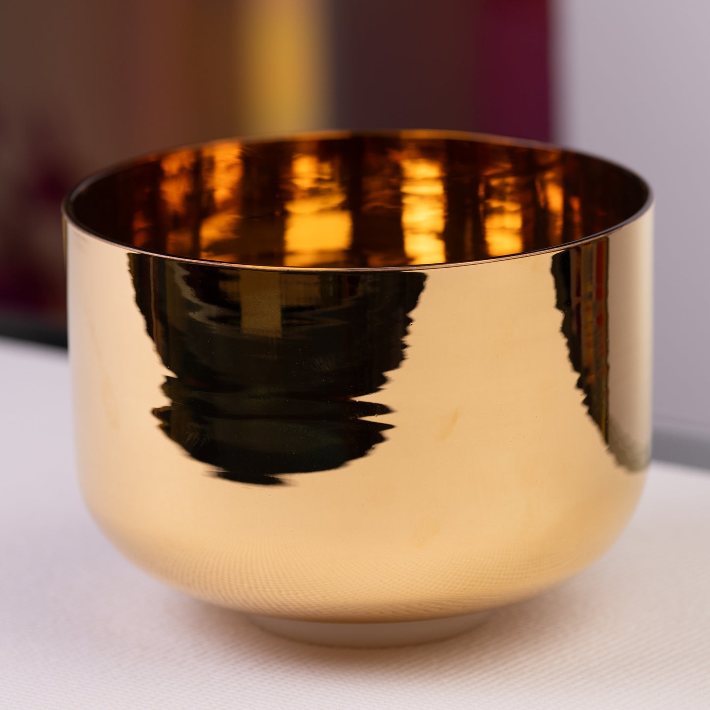 9.75" C+40 24k Gold Crystal Singing Bowl, Sacred Singing Bowls