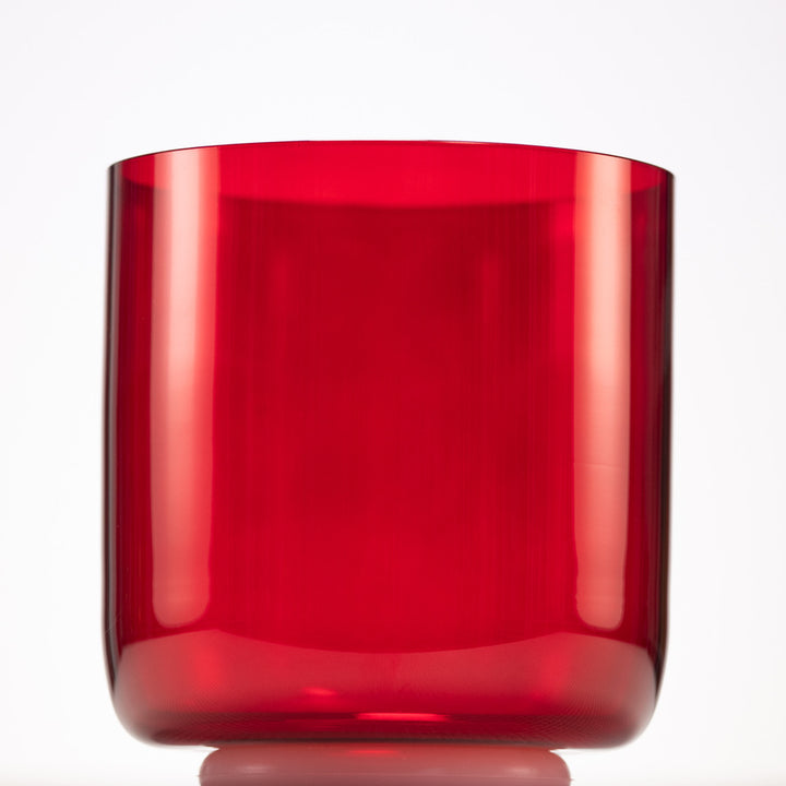 6.75" D#+0 Ruby Ray Crystal Singing Bowl, Perfect Pitch