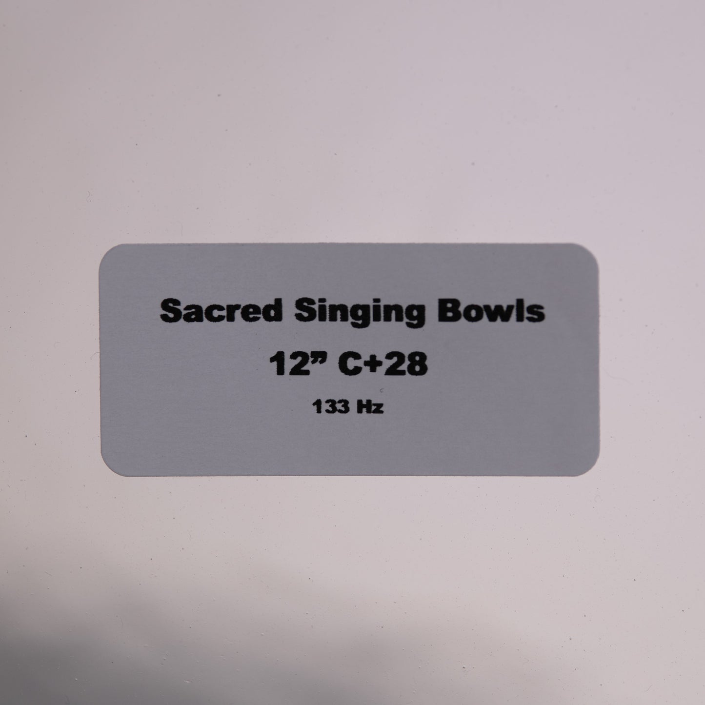 12" C+28 Clear Quartz Crystal Singing Bowl, Sacred Singing Bowls