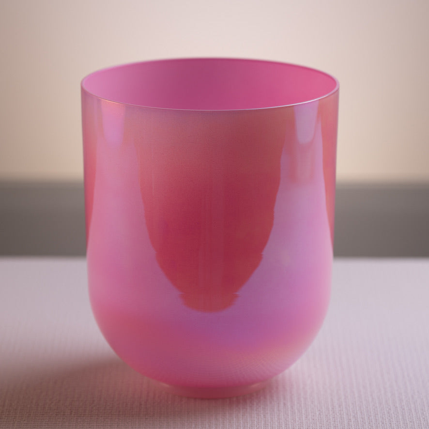 7" A#+10 Rose Blossom Crystal Singing Bowl from Bowls of Sound
