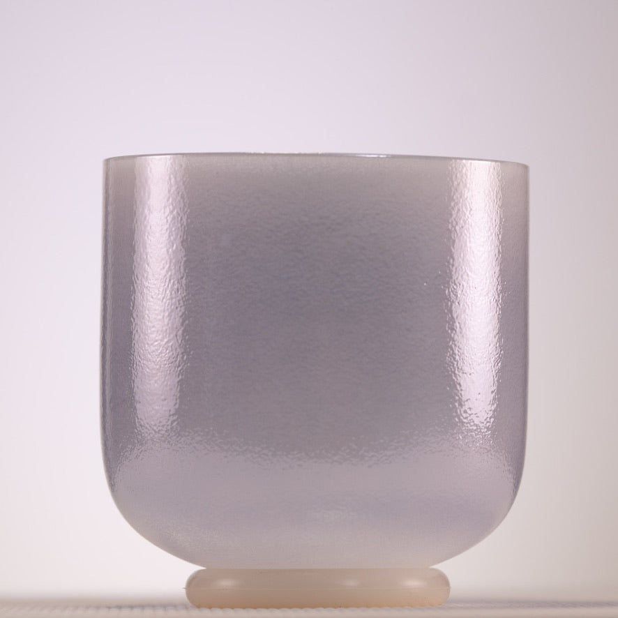 7" A+15 Majestic Moon Celestial Frosted Crystal Singing Bowl from Sacred Singing Bowls™