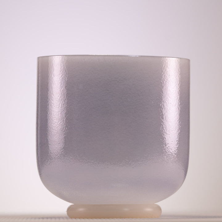 7" A+15 Majestic Moon Celestial Frosted Crystal Singing Bowl from Sacred Singing Bowls™