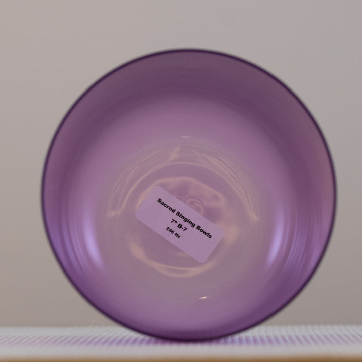 Purple crown chakra singing bowl