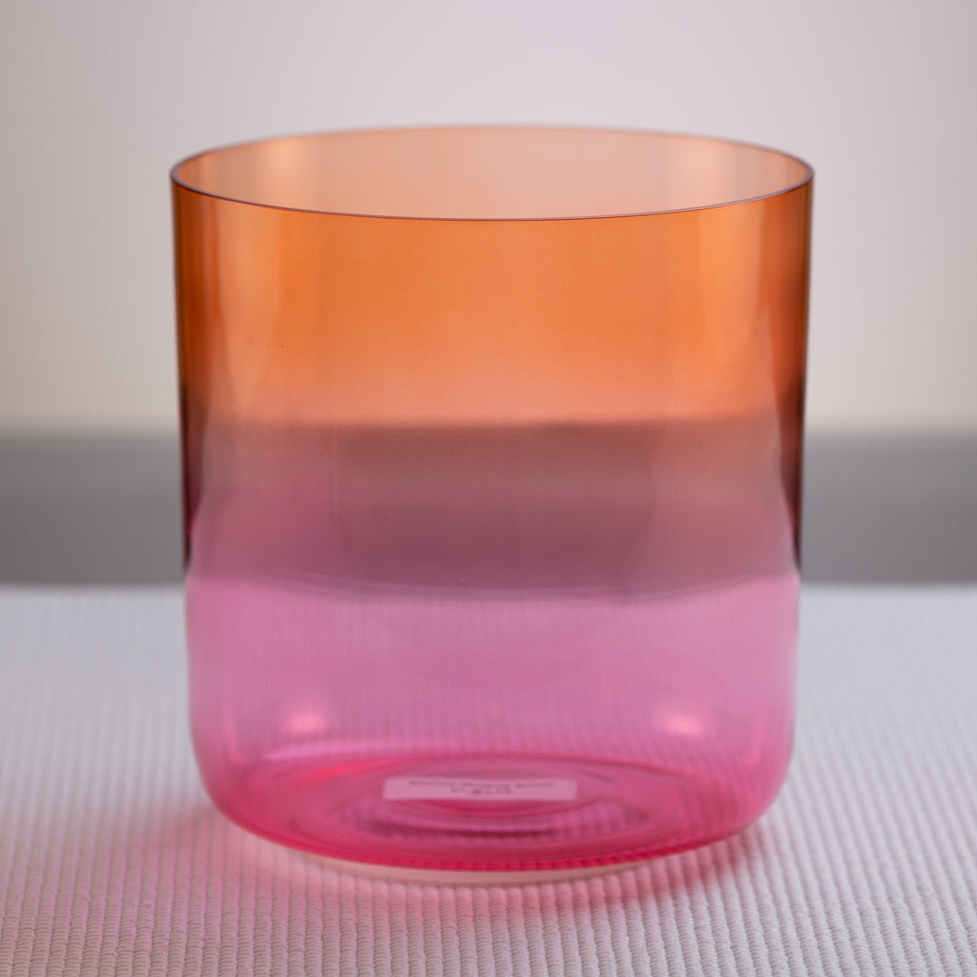 7" B+10 Harmonic Sunrise Crystal Singing Bowl, Perfect Pitch from Sacred Singing Bowls™