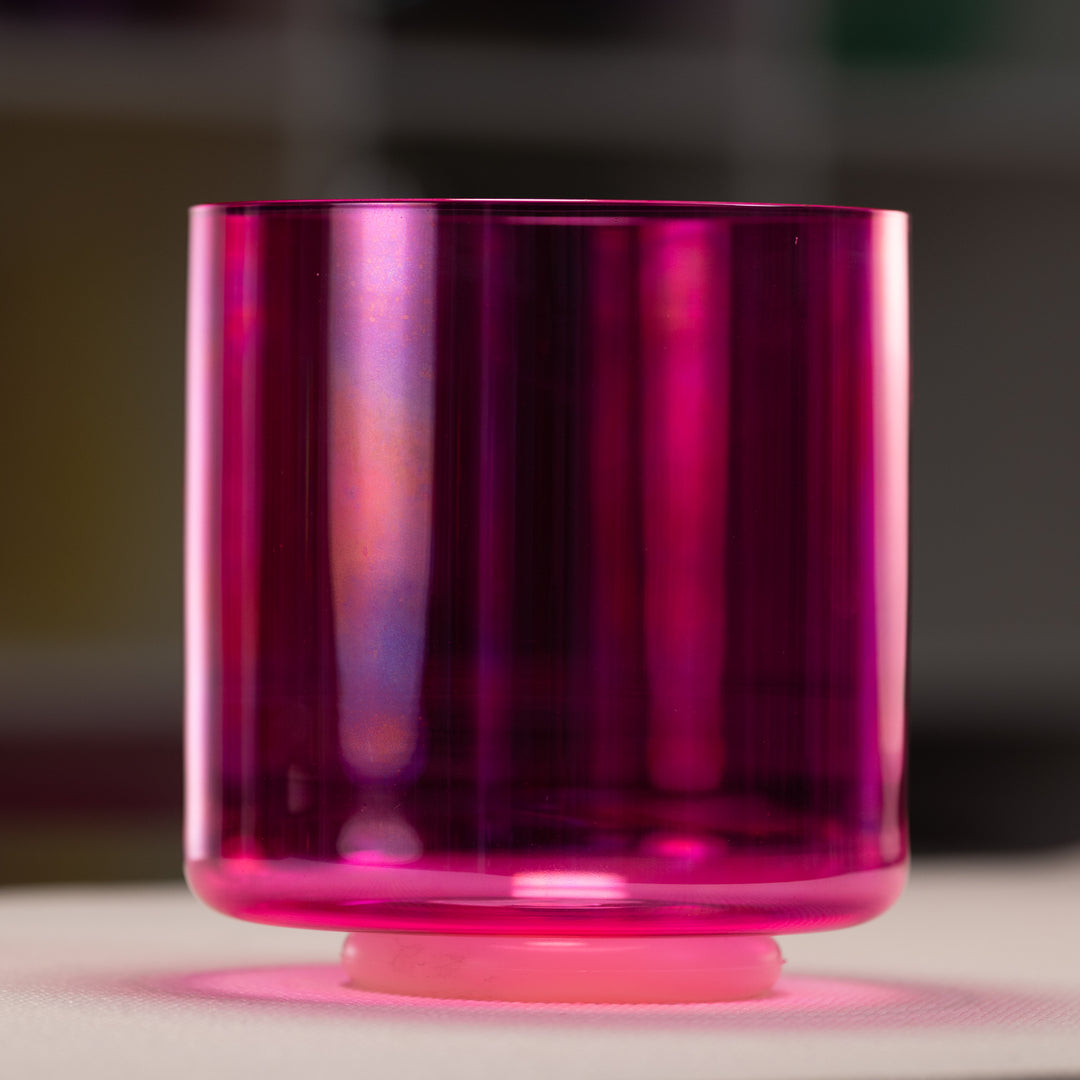 7" C-30 Fractal Fuchsia Singing Bowl from Bowls of Sound