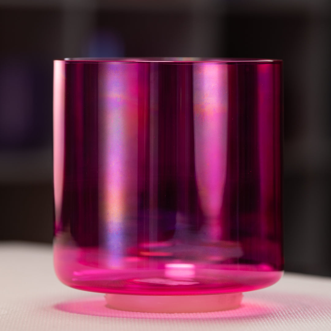 7" C-30 Fractal Fuchsia Singing Bowl from Sacred Singing Bowls™