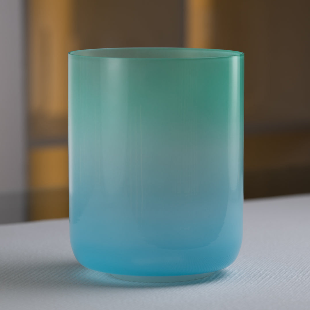 7" C-34 Turquoise Tide Crystal Singing Bowl from Bowls of Sound