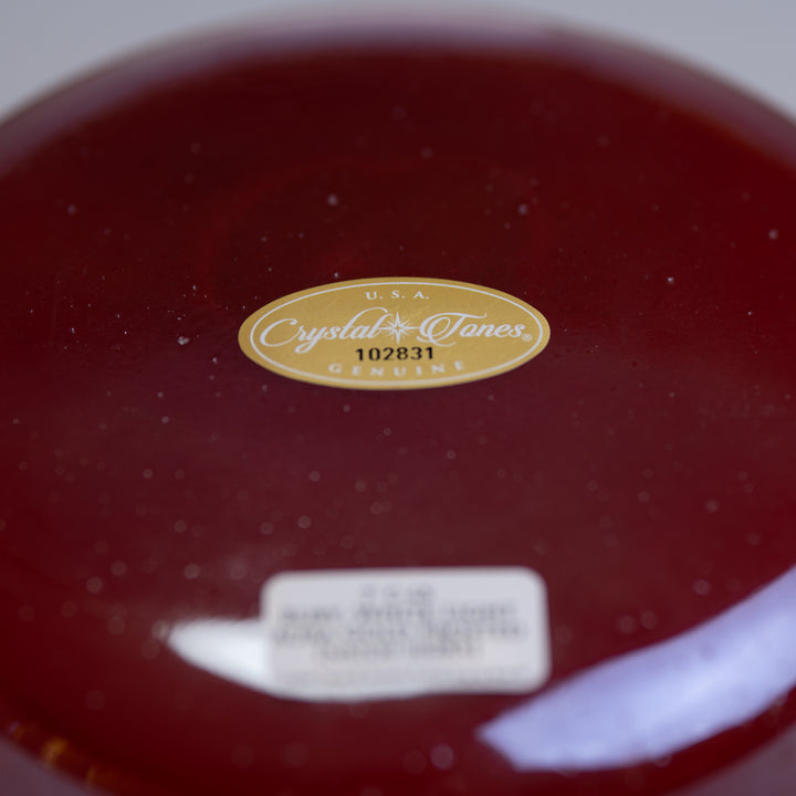 7" C-45 Ruby White Light Gold bowl from Crystal Tones