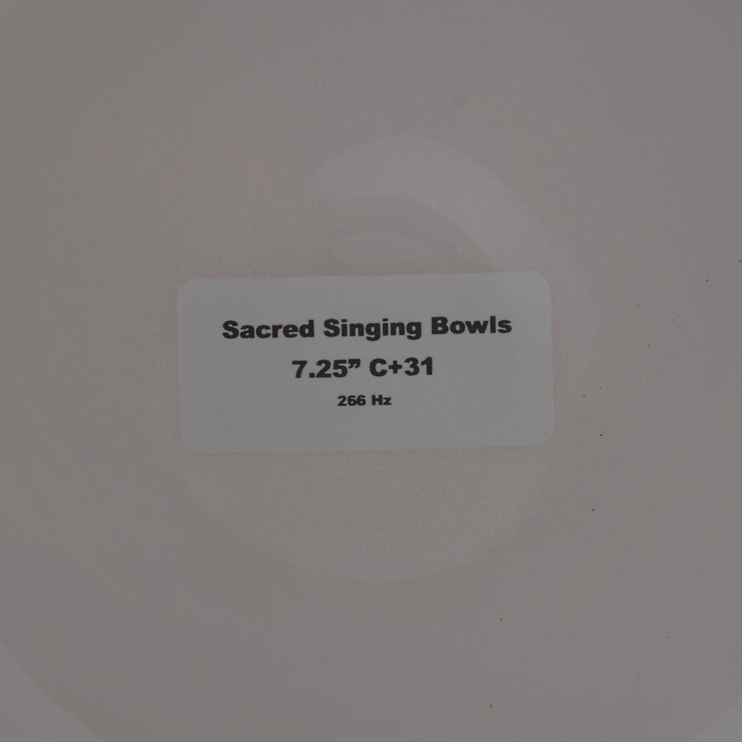 Sacred Singing Bowls product label