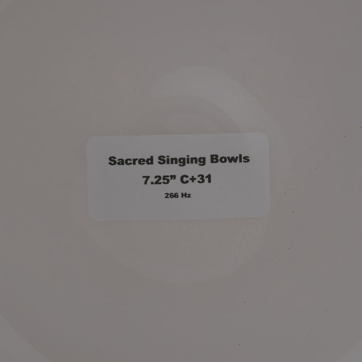 Sacred Singing Bowls product label