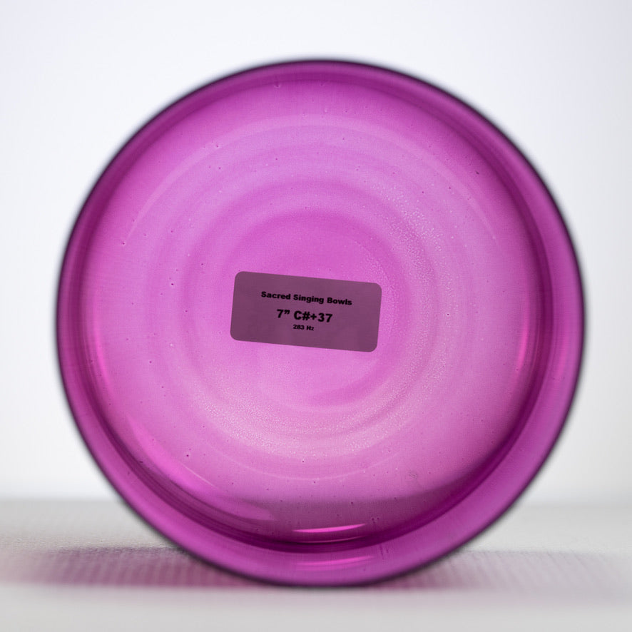 Purple root chakra singing bowl