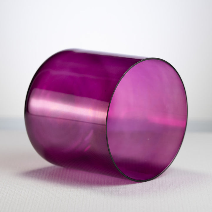 Purple singing bowl for sound baths