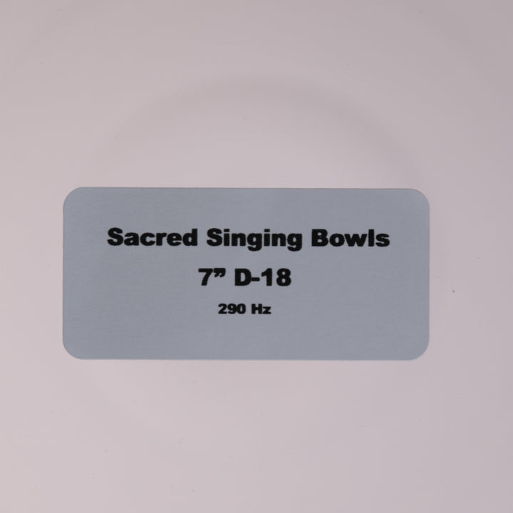 Sacred Singing Bowls: Product label