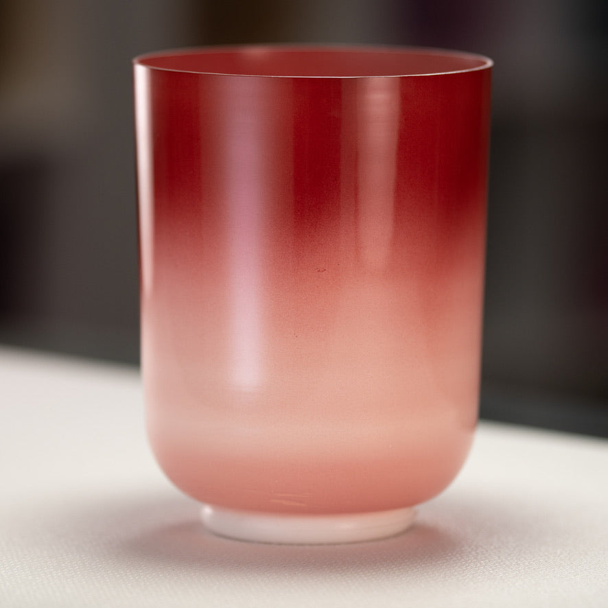 7" D-37 Crimson Dawn Crystal Singing Bowl from Bowls of Sound