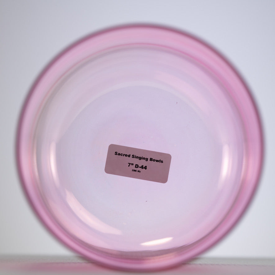 Pink sacral chakra singing bowl