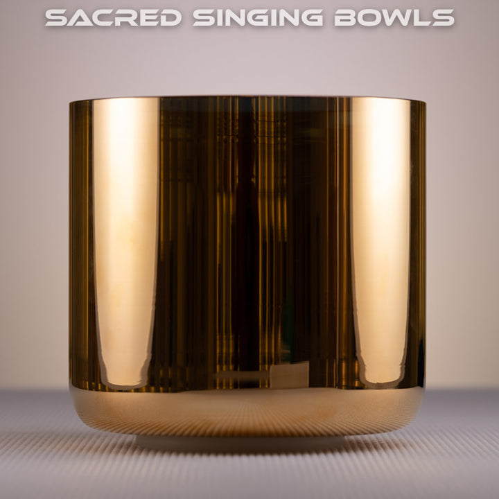 7" D-46 24k Gold Crystal Singing Bowl from Bowls of Sound