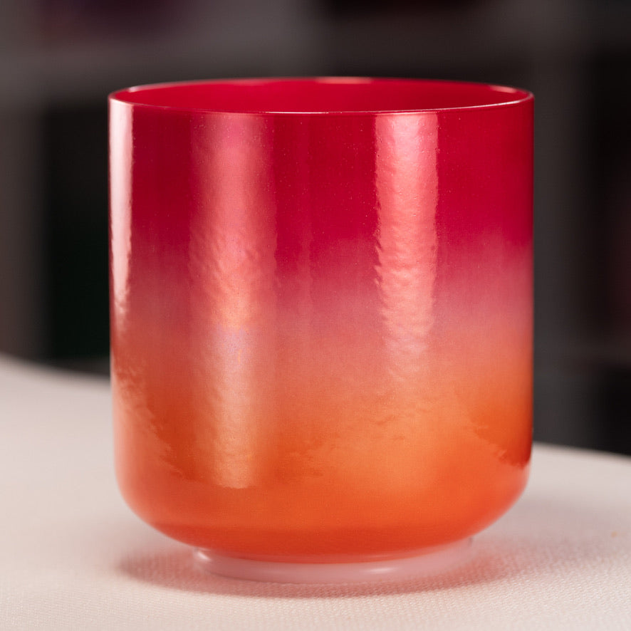 7" D+12 Harmonic Sunrise Crystal Singing Bowl from Bowls of Sound