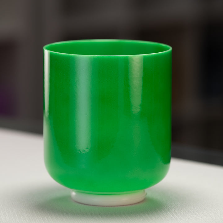 7" D+25 Emerald Heart Crystal Singing Bowl from Bowls of Sound