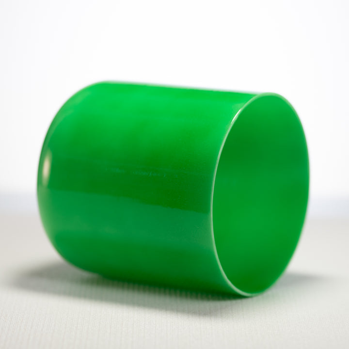 Green crystal sound healing bowl